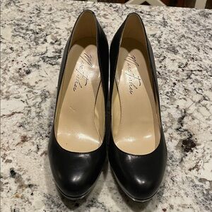 Marc Fisher Black Leather Heels